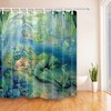 Fairy Tale Mermaid Ocean Shower Curtain - Waterproof Fabric Bath Decor 