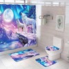 Fairy Tale Wolf Shower Curtain - Lunar Bathroom Accessory