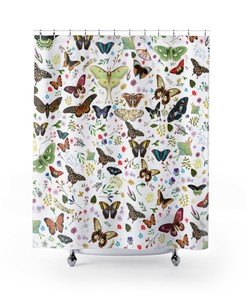 Fairycore Bathroom Decor Butterfly Shower Curtain - Unique And Fun Bathroom Accessory