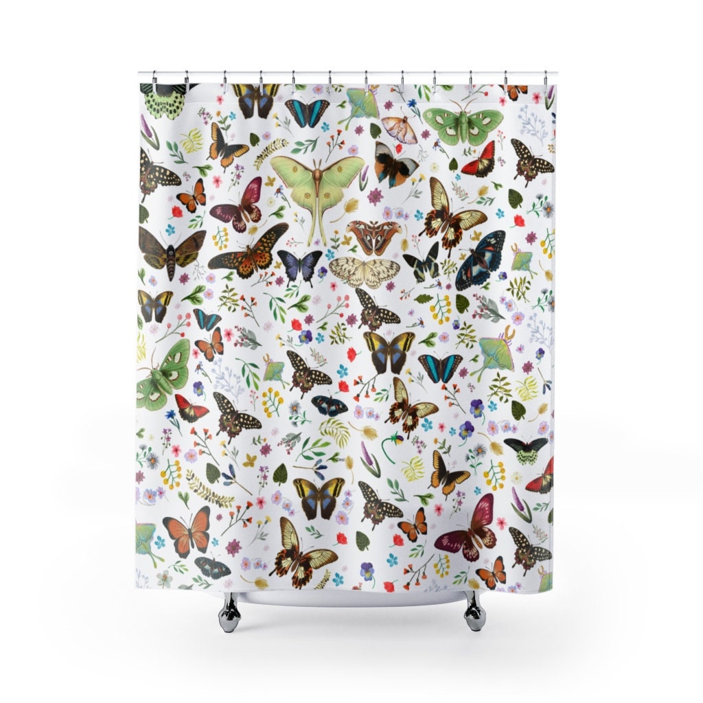 Fairycore Bathroom Decor Butterfly Shower Curtain - Unique And Fun Bathroom Accessory