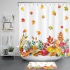 Fall Fruit Maple Leaf Mushroom Pumpkin Shower Curtain - Perfect For Adding The Autumn Vibe To Your Bathroom