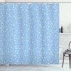 Falling Snowflakes Winter Shower Curtain for Bathroom Decor 