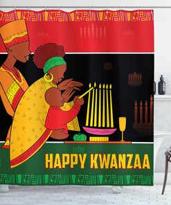 Family Celebration Shower Curtain - Colorful And Playful Bathroom Decor With Unique And Festive Design