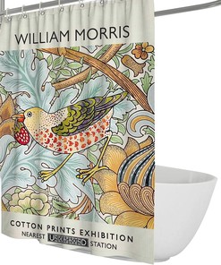 Famous Painting William Morris Bird Shower Curtain for a Classic and Elegant Bathroom Decor