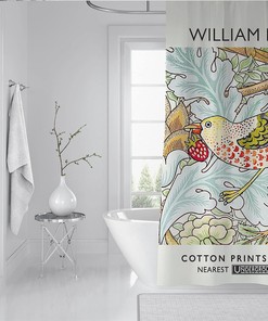 Famous Painting William Morris Bird Shower Curtain for a Classic and Elegant Bathroom Decor