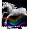 Fancy and Magical Rainbow Unicorn Shower Curtain for a Vibrant and Whimsical Bathroom
