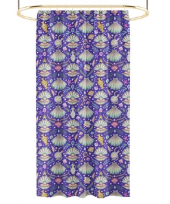Fantasy Indigo Pearl Mermaid Shower Curtain - Unique Bathroom Decor