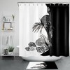 Farm Cow Daisy Flower Watercolor Shower Curtain For Bathroom