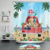 Farm Truck Flower Shower Curtain, Beachy And Fun Bathroom Decor