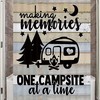 Farmhouse Camping Shower Curtain, Camper RV Trailer Bathroom Decor 