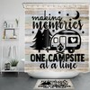 Farmhouse Camping Travel Trailer Bathroom Accessory With Camper Rv Shower Curtain Design