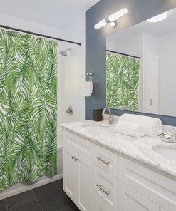 Farmhouse Floral Print Shower Curtain for a Cozy Bathroom
