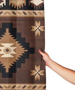 Farmhouse Planks Highland Cow Shower Curtain Funny Get Naked Design for Bathroom 