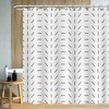 Farmhouse Style White Boho Shower Curtain With Durable Material And Waterproof Functionality