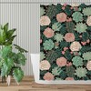 Farmhouse Succulents and Roses Floral Shower Curtain for Modern Bathroom 