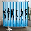 Fashion Poses Shower Curtain - African American Bathroom Decor
