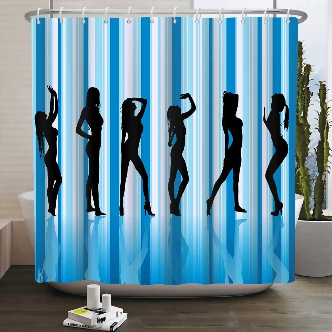Fashion Poses Shower Curtain - African American Bathroom Decor