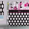 Fashionable Polka Dot Paris Shower Curtain For Your Bathroom Decor, #2