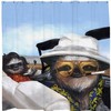 Fear and Loathing Graphic Shower Curtain, Perfect for a Desert-Themed Bathroom 