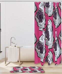 Fearless Shark Shower Curtain for a Bold and Adventurous Bathroom