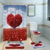 Feel Love In The Air With A Flower Sea Heart Tree Shower Curtain - Perfect For Your Bathroom Decor