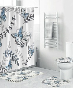 Festival Inspired Butterfly Shower Curtain - Fun And Unique Bathroom Decor Idea