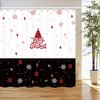 Festive Gift and Christmas Tree Print Shower Curtain Bathroom Decor Fabric