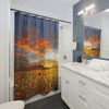 Field Of Sunflowers Shower Curtain For Nature Lovers And Farmhouse Bathroom Decoration