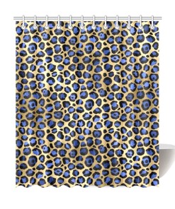 Fierce Leopard Print Shower Curtain - Jungle for Bathroom Decor