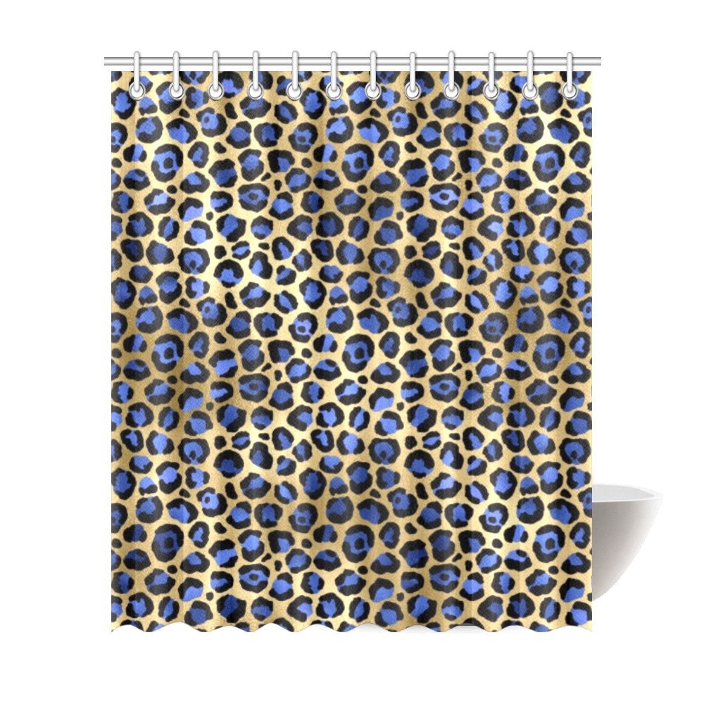 Fierce Leopard Print Shower Curtain - Jungle for Bathroom Decor