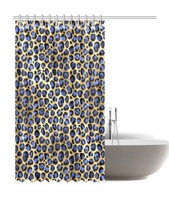 Fierce Leopard Print Shower Curtain - Jungle for Bathroom Decor