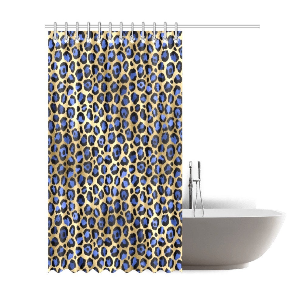 Fierce Leopard Print Shower Curtain - Jungle for Bathroom Decor
