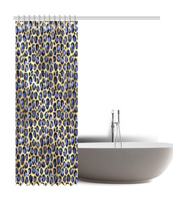 Fierce Leopard Print Shower Curtain - Jungle for Bathroom Decor