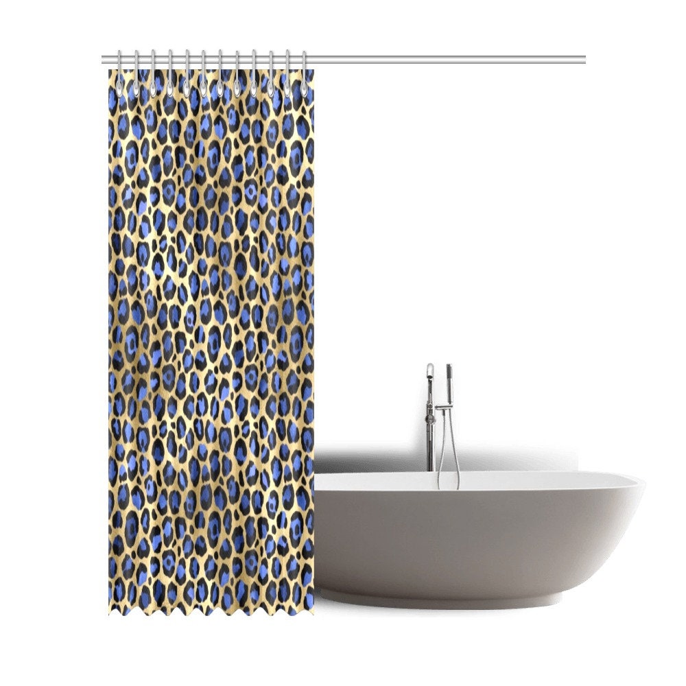Fierce Leopard Print Shower Curtain - Jungle for Bathroom Decor