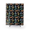 Fierce and Bold Rainbow Leopard Shower Curtain for a Sassier Approach to Your Bathroom Decor