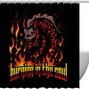 Fiery Magma Dragon Shower Curtain For A Hot Bathroom
