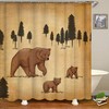Find Your Inner Wilderness with Rustic Bear Shower Curtain for Cabin Lodge Bathroom Decor