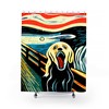 Fine Art Bathroom Decor With The Scream By Edvard Munch, Featuring Funny Dog Shower Curtain, A Great Bathroom Gift Idea