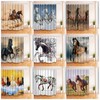 Fine Horse Waterproof Fabric Shower Curtain For King Queen Bathroom Decor