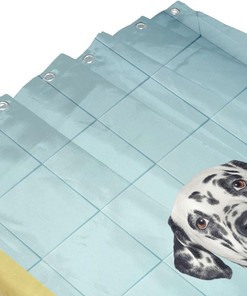 Fiokroo Funny Bathing Cat And Dogs Home Bathroom Decor Shower Curtain