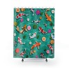 Fish Koi Carp Top View Waterproof Fabric Shower Curtain For A Serene Bathroom Decor