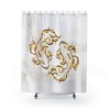 Fish Lover's Zodiac Pisces Birthday Shower Curtain for Bathroom Dcor