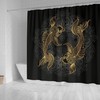 Fish Zodiac Pisces Shower Curtain with I Love Fishes Quote Print