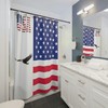 Flagg American Shower Curtain Housewarming Gift For Her Bathroom Decor