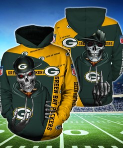 Flame Balls Graphic All Over Print 3D Zip Hoodie For Fans Of Green Bay Packers