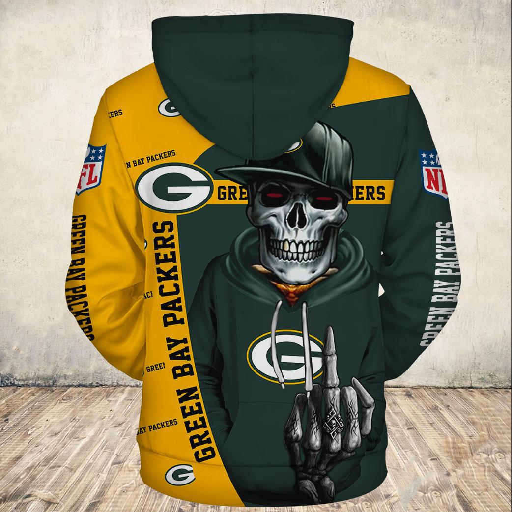 Flame Balls Graphic All Over Print 3D Zip Hoodie For Fans Of Green Bay Packers