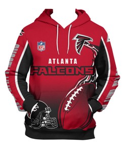 Flame Balls Graphic Design Atlanta Falcons 3D Zip Hoodie For Fans