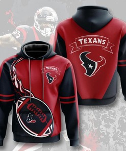 Flame Balls Graphic Houston Texans All Over Print Hoodie Gift For Fans