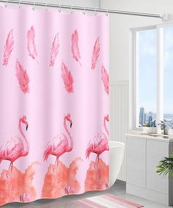 Flame Bird Shower Curtain For A Bold And Fiery Bathroom Decor
