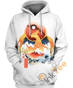 Flame Ninja Hoodie - Charizard 3D All Over Print Zip-Up Option
